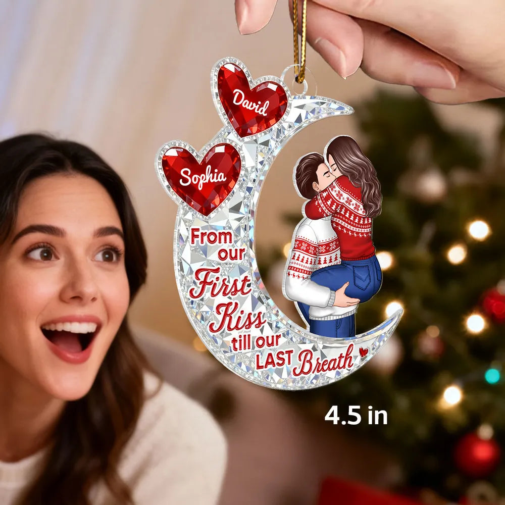 Personalized Couples Christmas Ornament - Romantic Gift for Holidays Ornament MagicInPrints