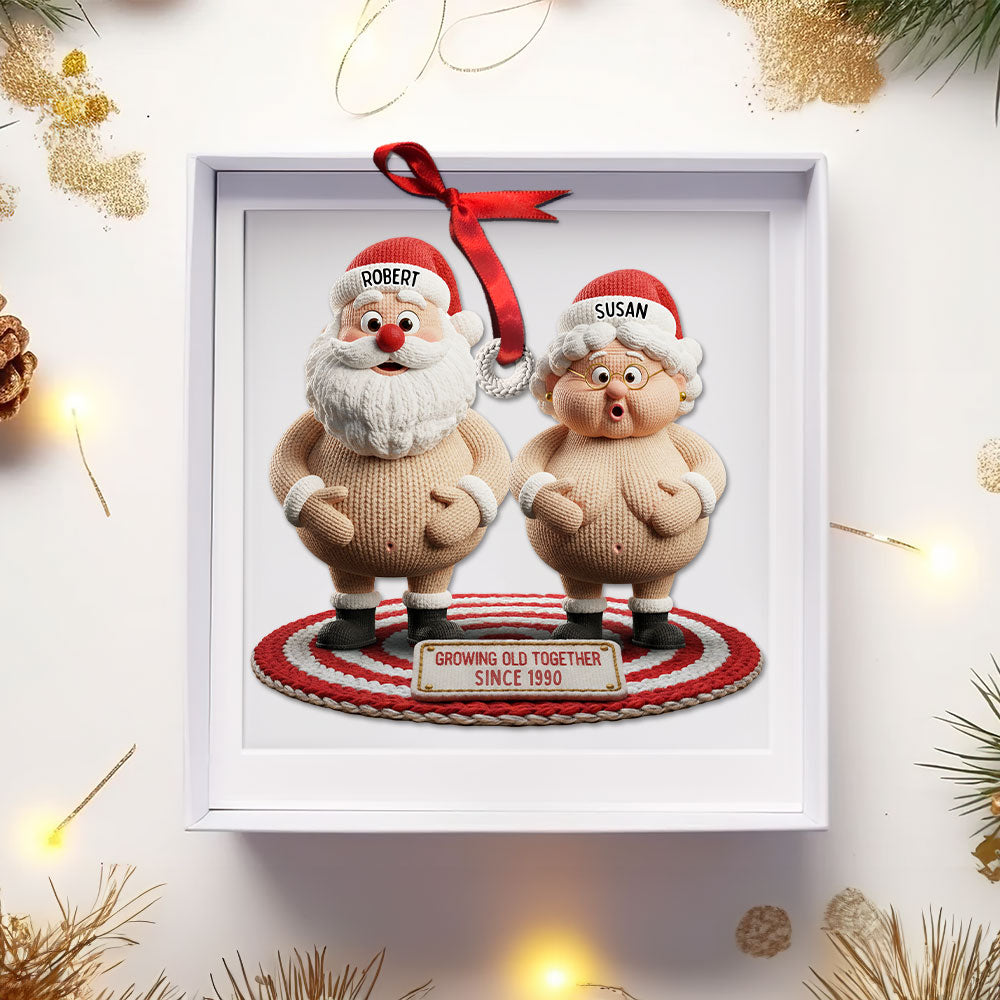 Naughty Old Couple Ornament - Personalized Gifts For Couple Ornament MagicInPrints