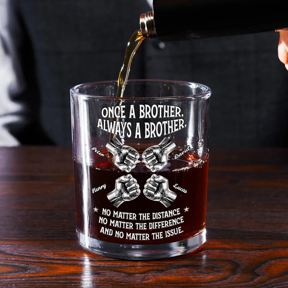 Personalized Whiskey Glass for Brothers - Sentimental Gift for Any Occasion Cup MagicInPrints