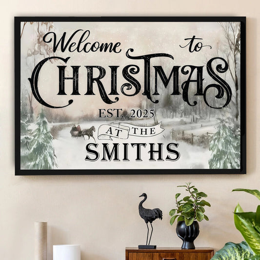 Personalized Christmas Wall Art for Families - Holiday Home Decor Poster or Canvas MagicInPrints