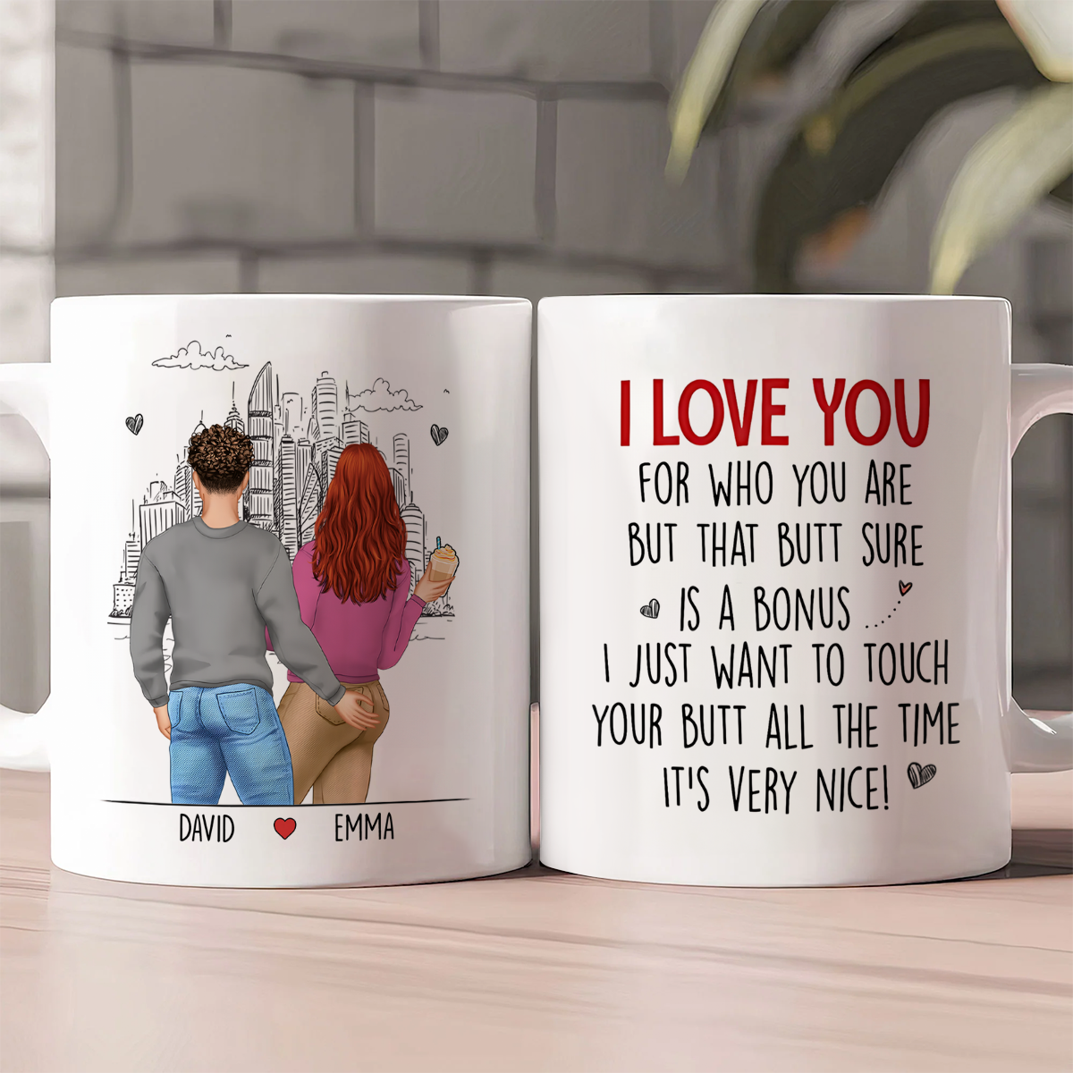 Personalized Couples Mug for Romantic Partners - Funny Love Quote Gift Cup MagicInPrints