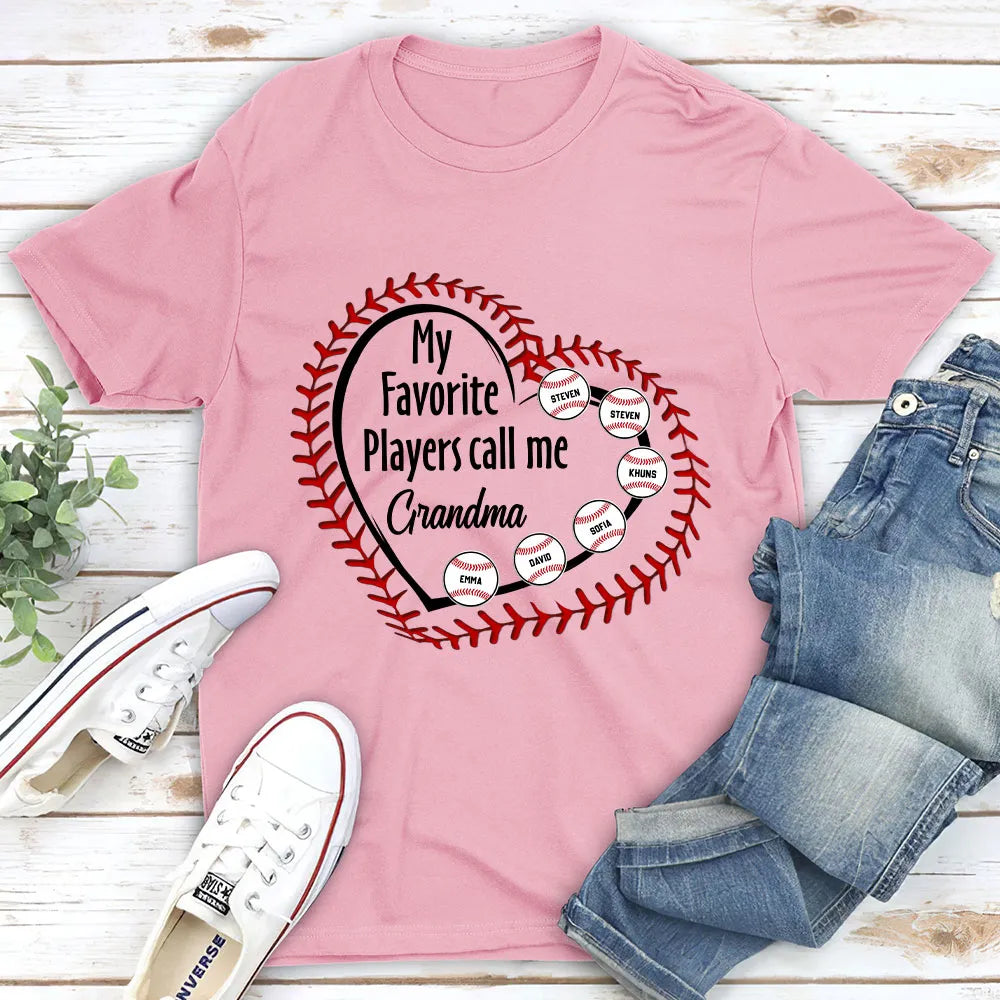 Personalized Baseball Grandma T-Shirt for Family - Perfect Gift Cloth MagicInPrints