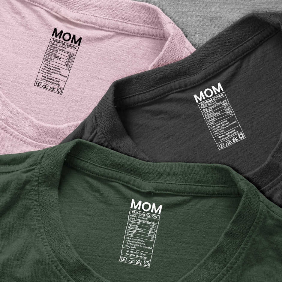 Custom Mom T-Shirt for Mothers - Premium Edition with Sentimental Design Cloth MagicInPrints