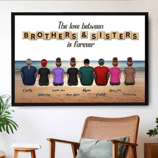 Personalized Sibling Wall Art for Family - Sentimental Gift for Home Decor Poster or Canvas MagicInPrints
