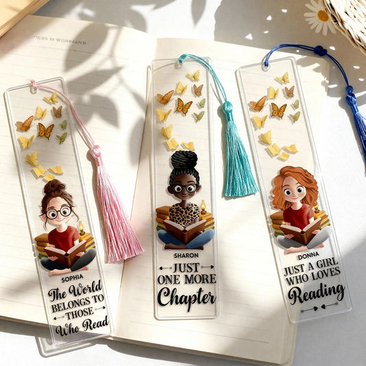 Personalized Book Lover Bookmarks with Tassels for Readers - Gift for Bookworms Stationery MagicInPrints