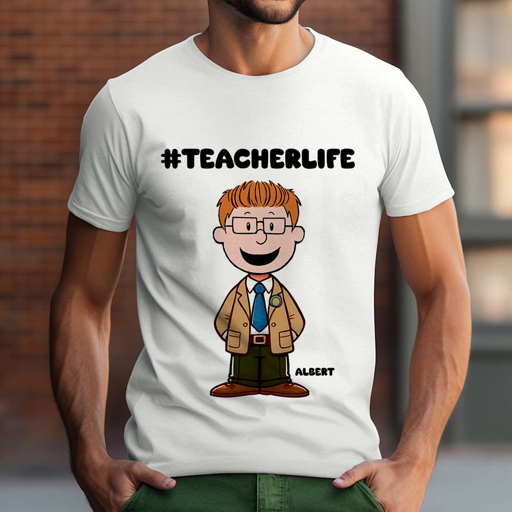 Personalized Teacher Life T-Shirt for Educators Shirts PopCulturePrints
