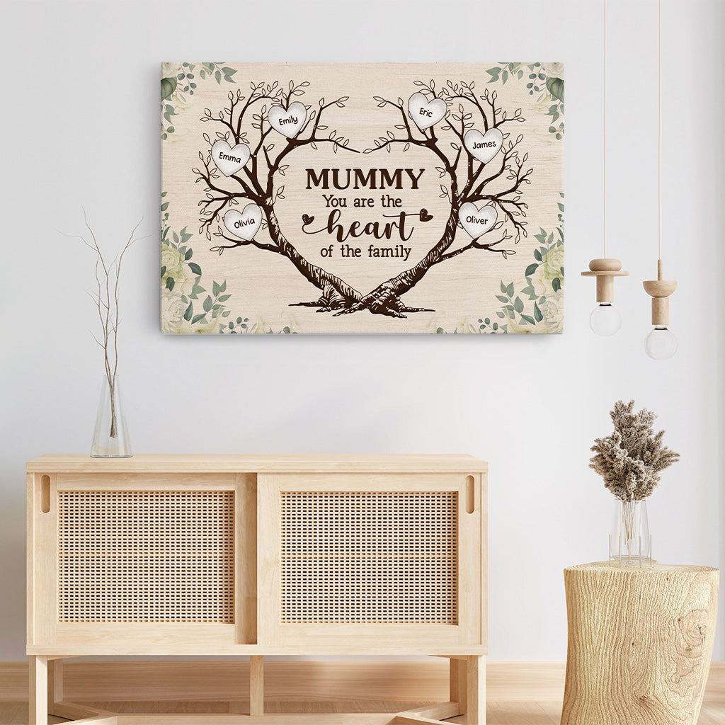 Personalized Family Tree Canvas Art for Mum - Heartfelt Gift for Mother's Day Poster or Canvas MagicInPrints