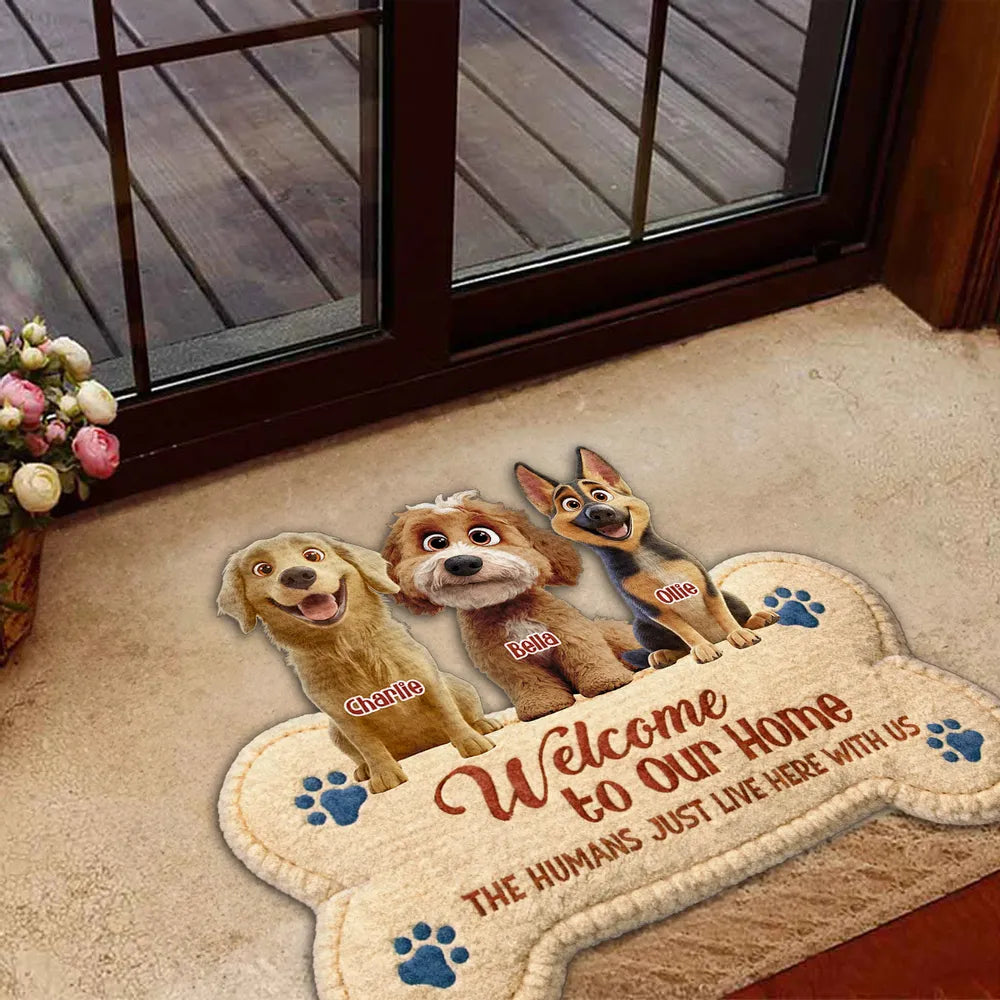 Personalized Dog Welcome Mat for Pet Lovers - Home Decor Doormat MagicInPrints