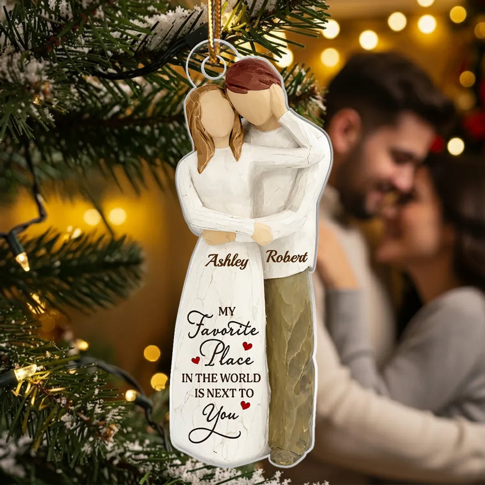 Personalized Couple Ornament for Loved Ones - Sentimental Holiday Keepsake Ornament MagicInPrints