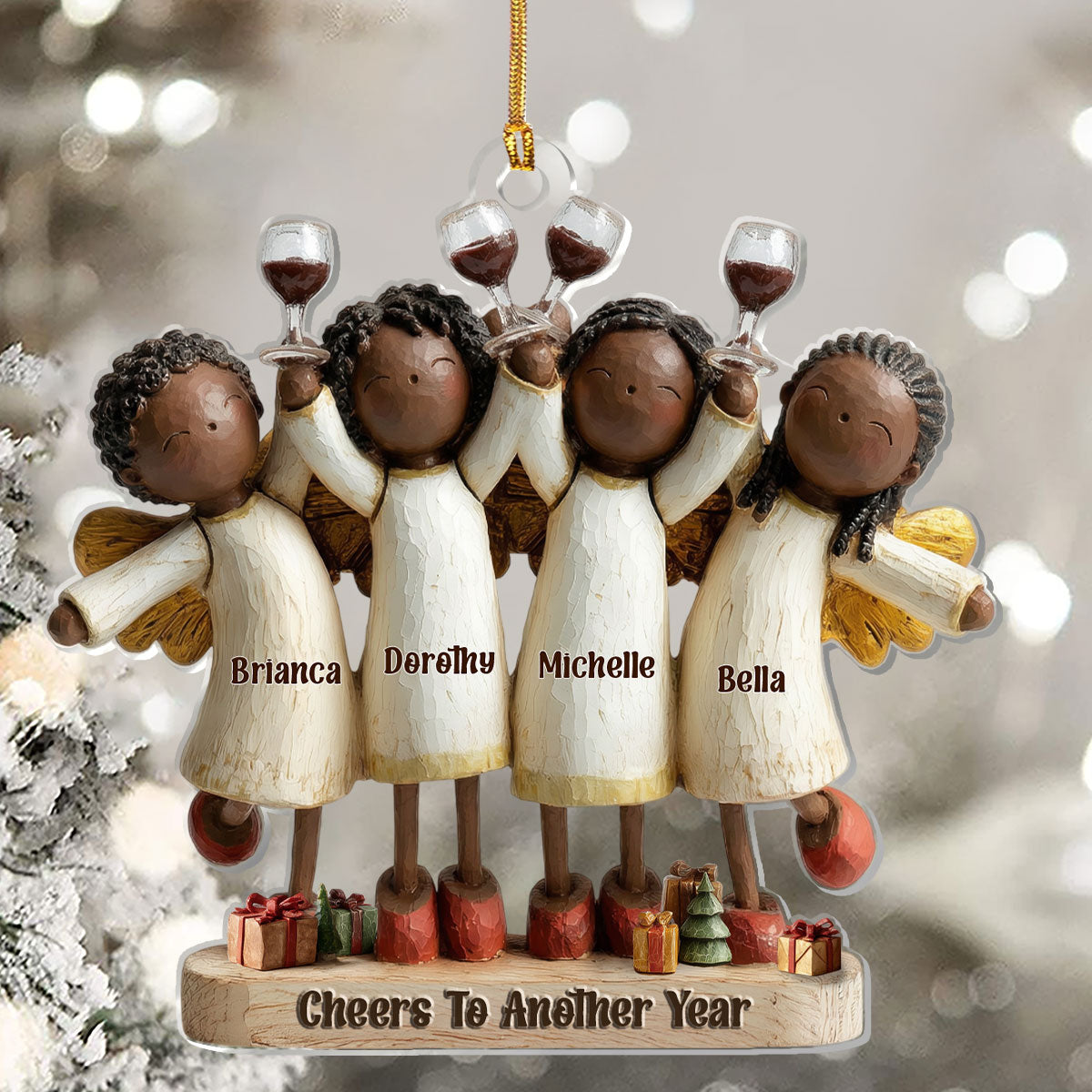 Personalized Angel Ornament for Family - Holiday Celebration Keepsake Ornament MagicInPrints