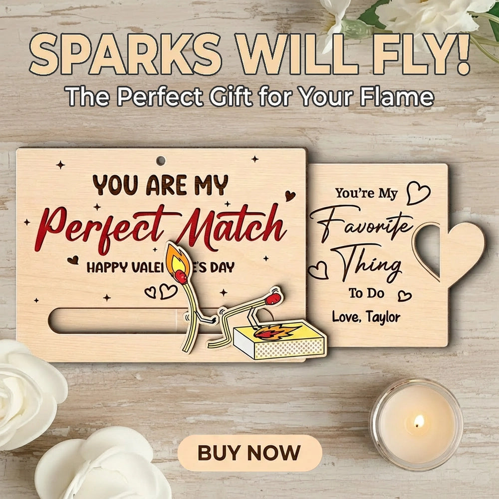 Personalized Wooden Valentine Card for Couples - Romantic Gift Ornament MagicInPrints
