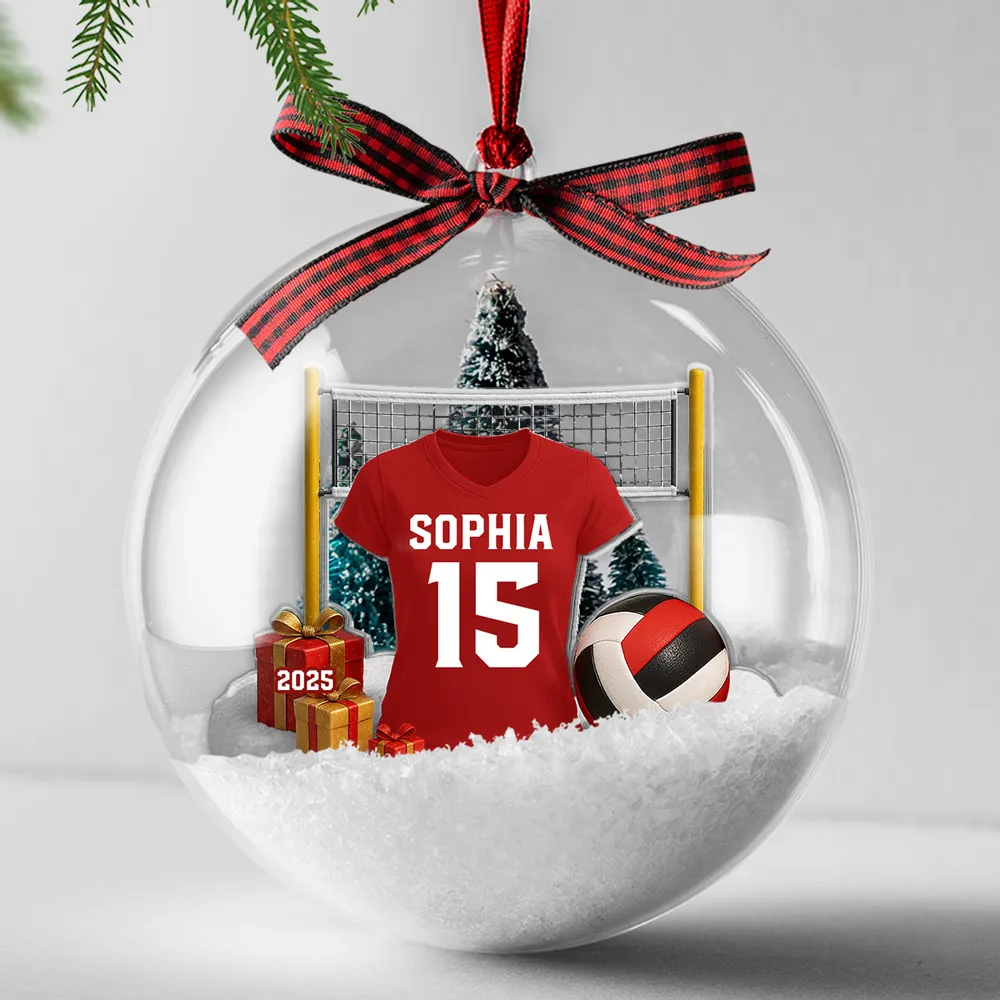 Personalized Volleyball Ornament for Athletes - Christmas Gift Ornament MagicInPrints