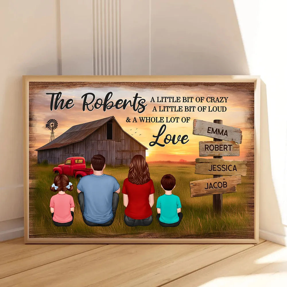 Personalized Family Farmhouse Canvas Art for Home Decor - Sentimental Gift Poster or Canvas MagicInPrints