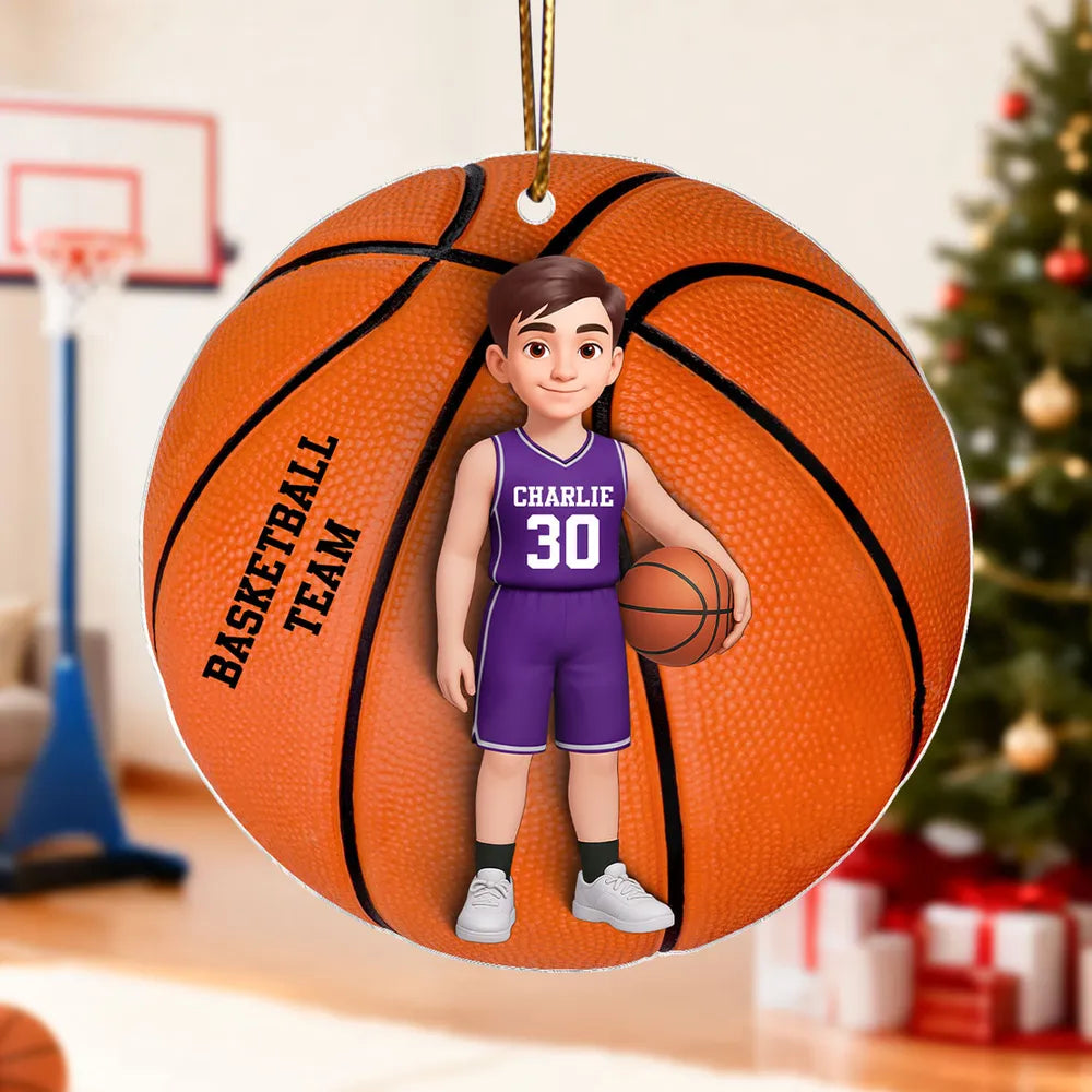 Personalized Baseball Softball Christmas Ornaments for Kids - Holiday Gift Ornament MagicInPrints