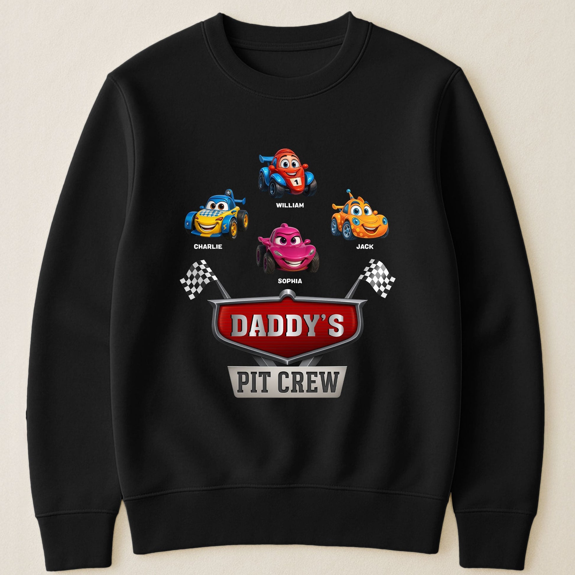 Personalized Daddy's Pit Crew T-Shirt for Kids - Fun Family Gift Cloth MagicInPrints