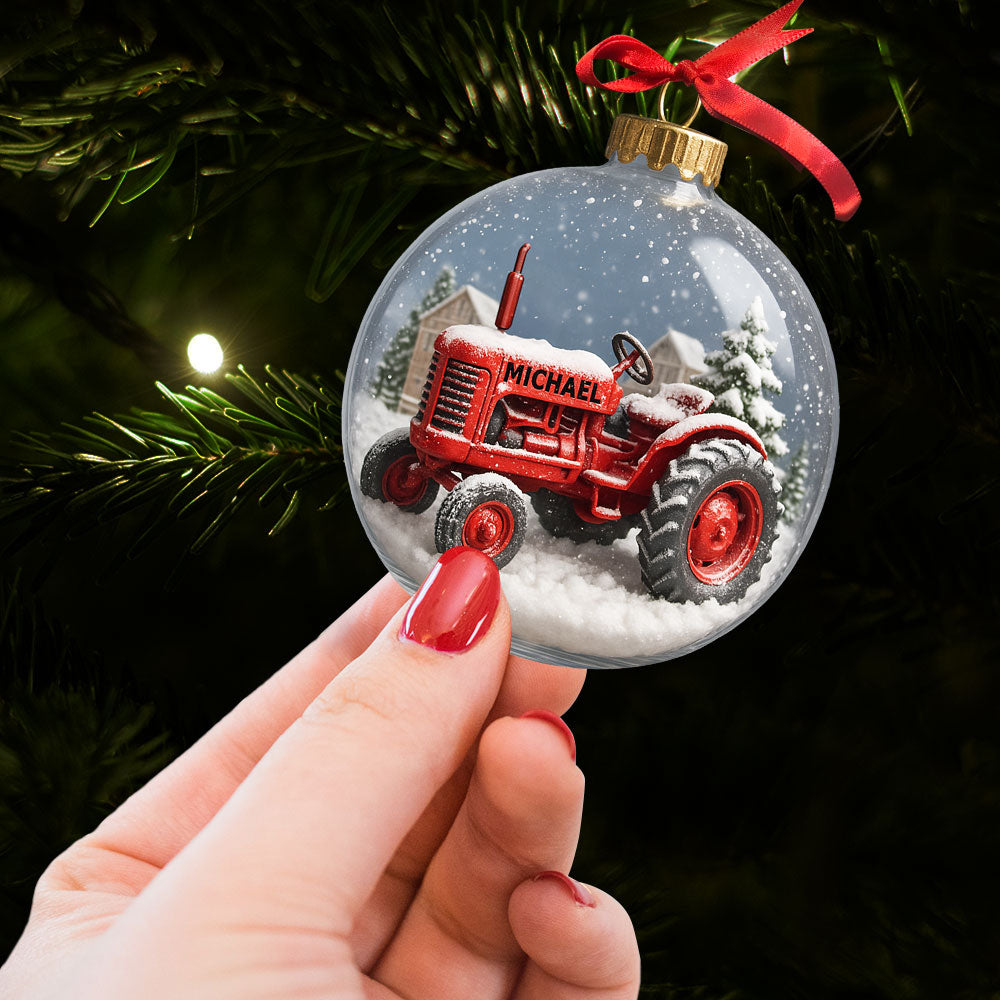 Tractor Ornament - Personalized Gifts For Farmers Ornament MagicInPrints