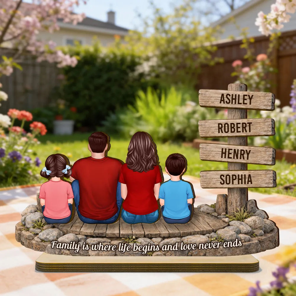 Personalized Family Wooden Sign Decor for Home - Sentimental Gift Plaque MagicInPrints