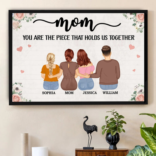 Personalized Family Canvas Wall Art for Mom - Sentimental Gift for Mother's Day Poster or Canvas MagicInPrints