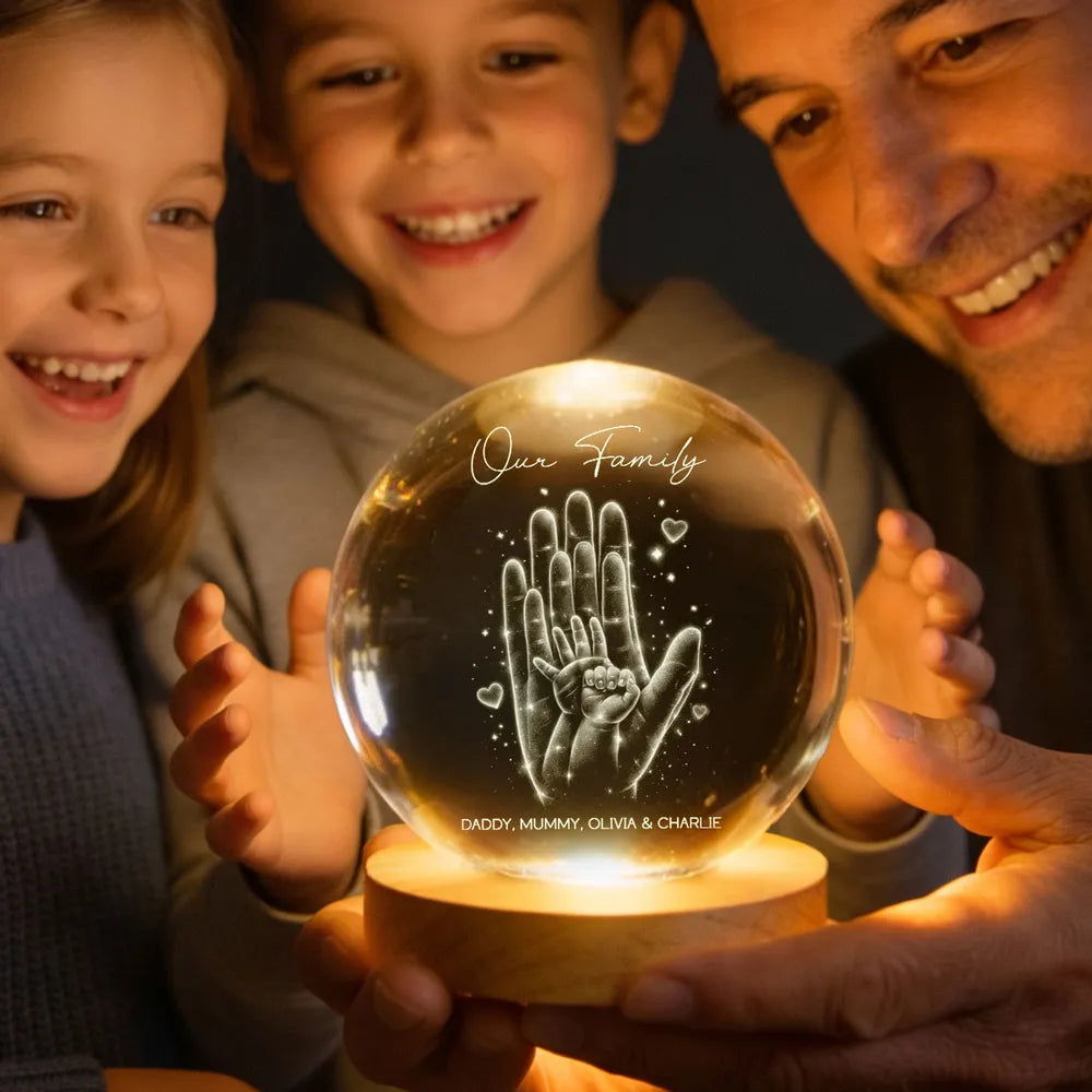 Personalized Family LED Night Light for Home Decor - Sentimental Gift Lamp MagicInPrints