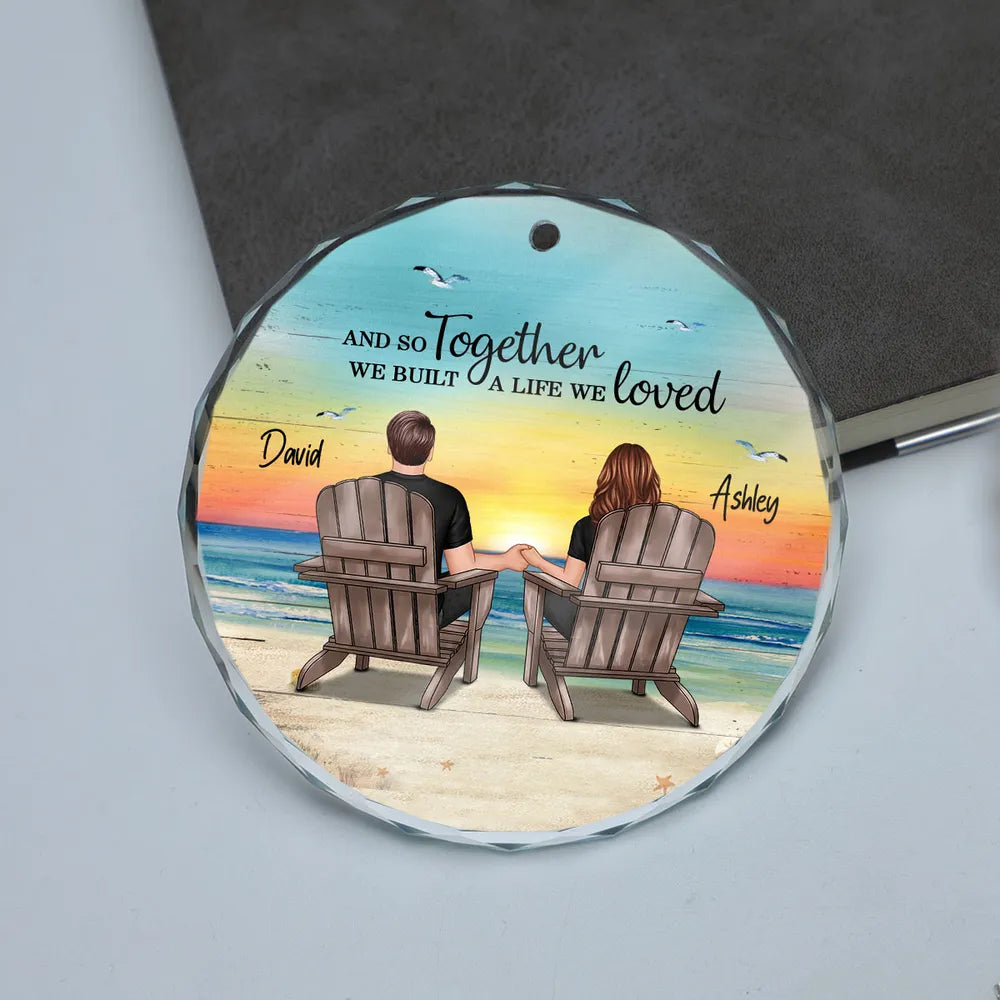 Personalized Glass Ornament for Couples - Together Since 2019 Ornament MagicInPrints