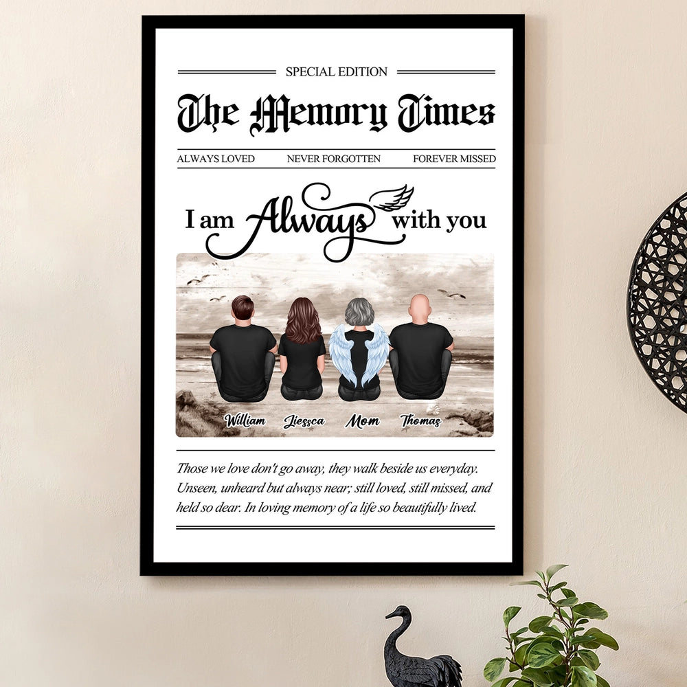 Personalized Memorial Family Art Print - Sentimental Gift for Remembrance Poster or Canvas MagicInPrints
