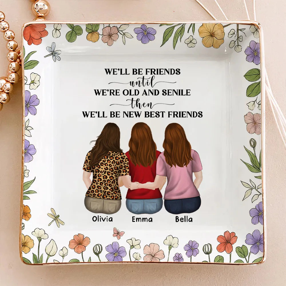 Personalized Best Friends Decorative Plate - Sentimental Gift for Friendship Jewelry MagicInPrints