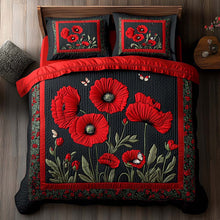 Load image into Gallery viewer, Bloom with Love – Personalized Quilted Bedding Set – Gift for Moms and Friends Quilted Bedding Set V2 MagicInPrints
