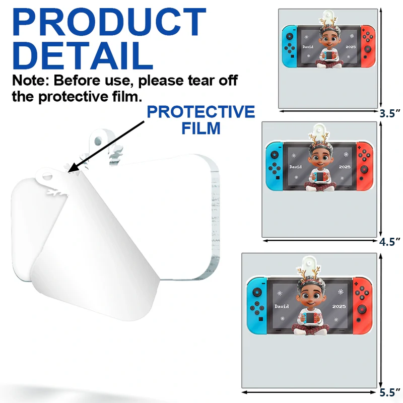 Personalized Gamer Christmas Ornaments for Kids - Holiday Tree Decor Ornament MagicInPrints