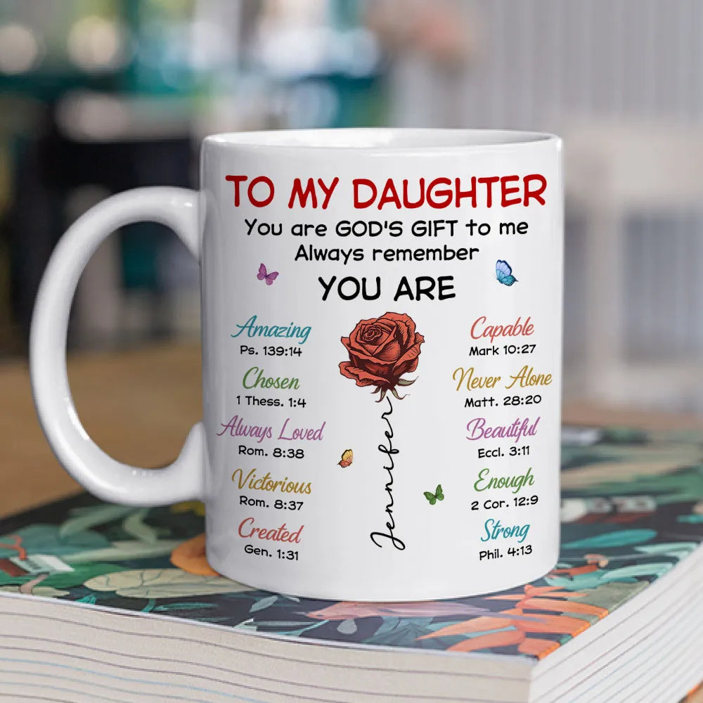 Personalized Inspirational Mug for Daughter - Heartfelt Gift for Special Occasions Cup MagicInPrints