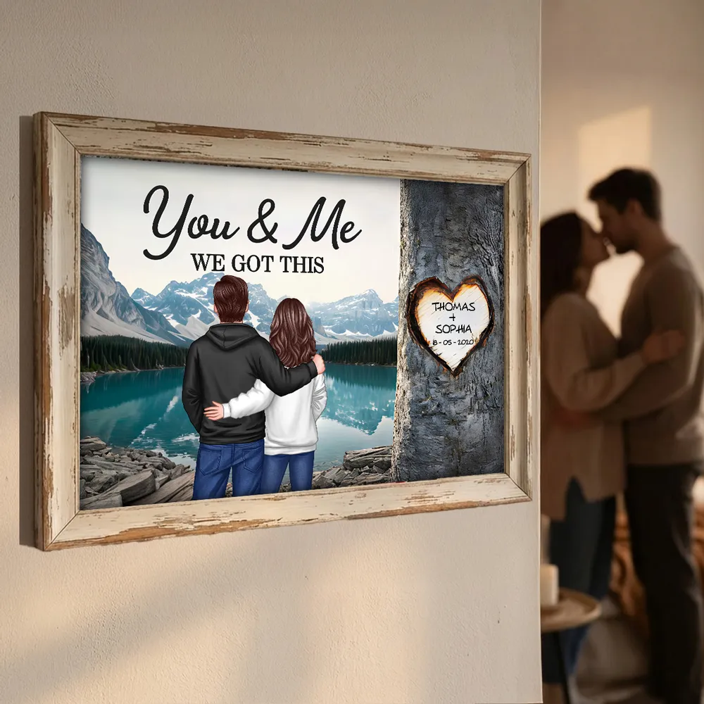 Personalized Couple Canvas Art for Partners - Romantic Home Decor Poster or Canvas MagicInPrints