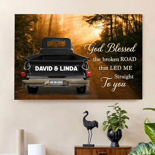 Personalized Canvas Art for Couples with Names and Date - Sentimental Gift for Anniversaries Poster or Canvas MagicInPrints