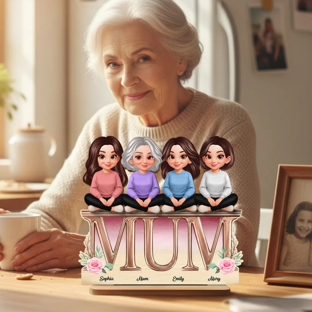 Custom Family Figurine Plaque for Mum - Personalized Gift for Mother's Day Plaque MagicInPrints