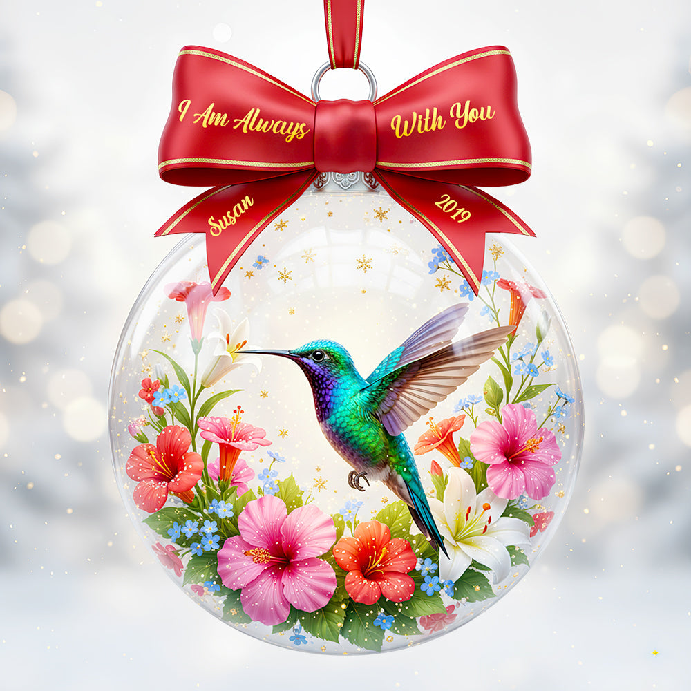 I Am Always With You – Personalized Memorial Christmas Ornament for Loved Ones Ornament MagicInPrints
