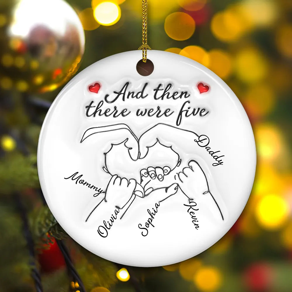 Personalized Family Ornament for New Parents - Holiday Keepsake Ornament MagicInPrints