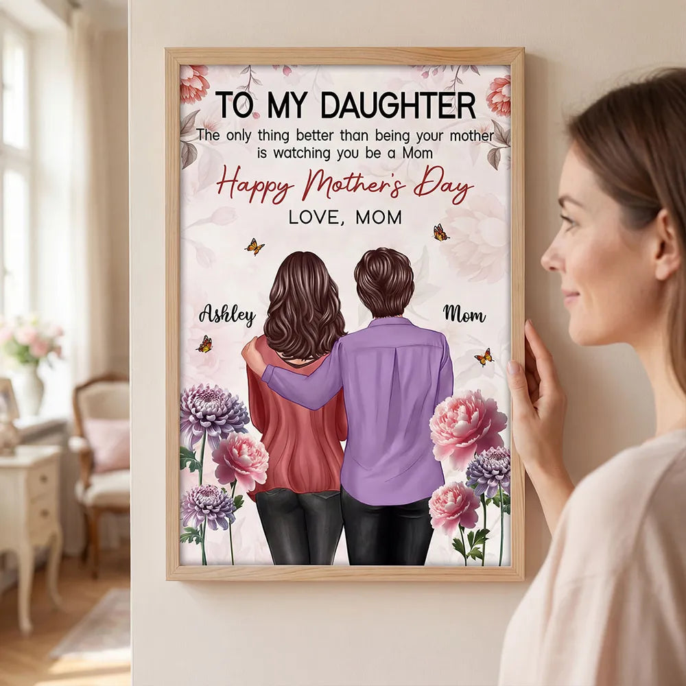 Personalized Mother's Day Daughter Gift - Custom Framed Art Poster or Canvas MagicInPrints