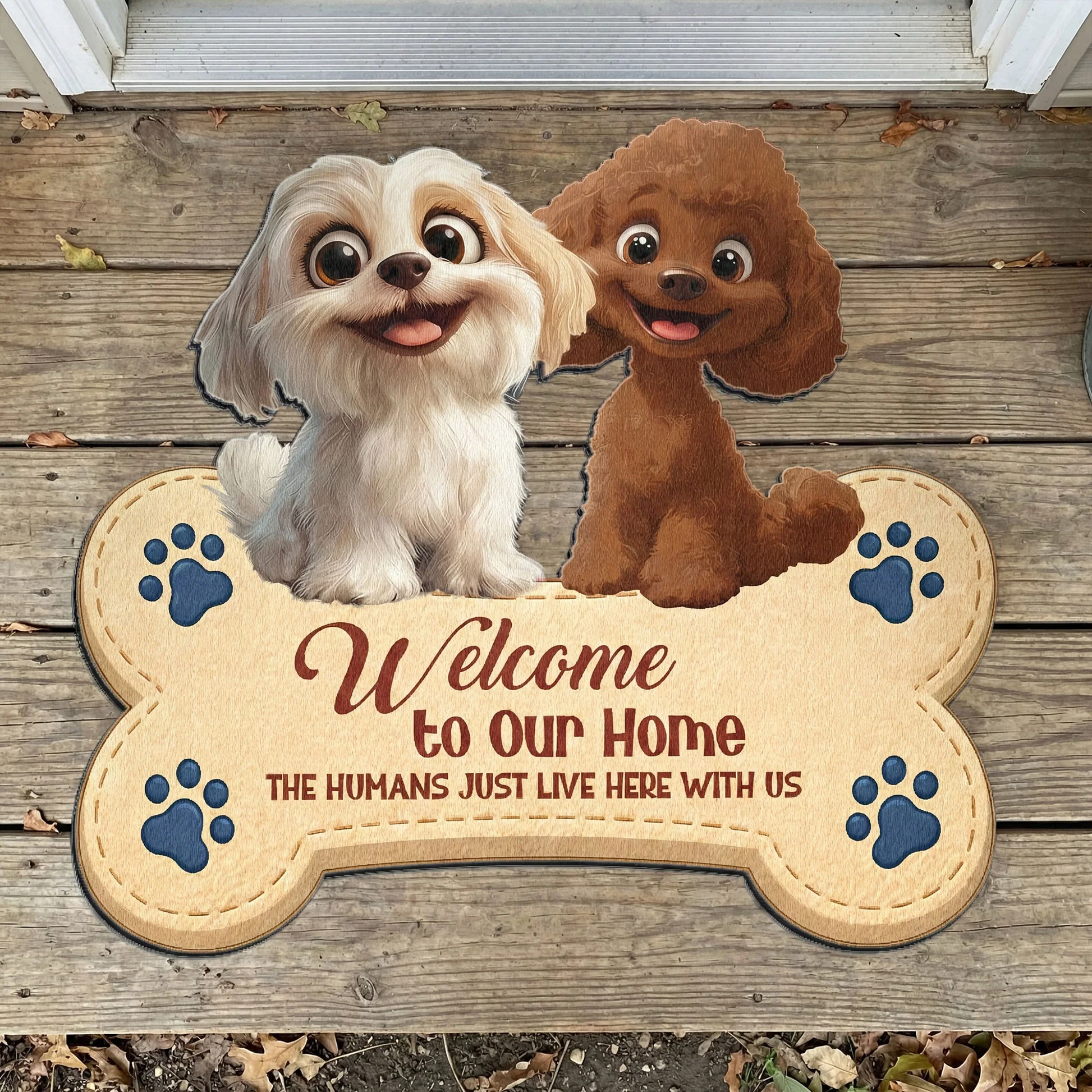 Custom Dog Welcome Mat for Pet Lovers - Home Decor Gift Doormat MagicInPrints