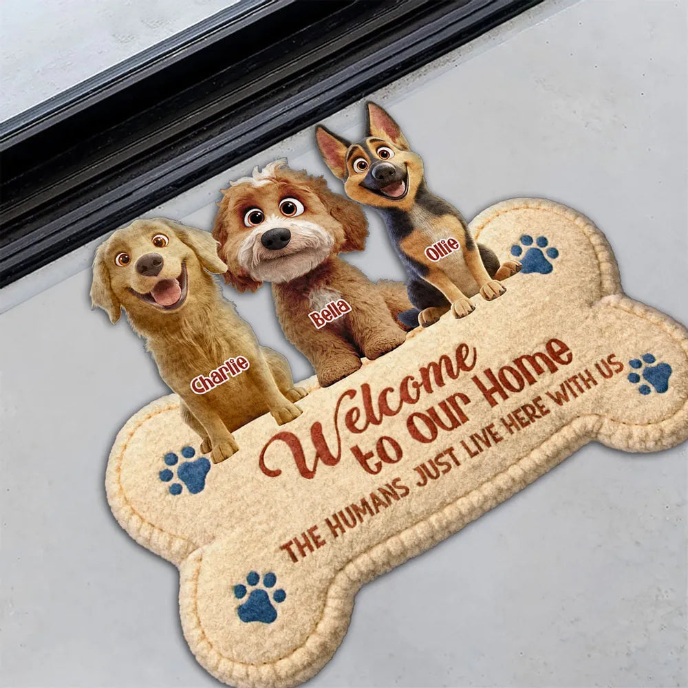 Personalized Dog Welcome Mat for Pet Lovers - Home Decor Doormat MagicInPrints