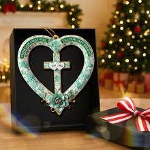 Load image into Gallery viewer, From Our First Kiss Till Our Last Breath - Personalized Christian Couple Christmas Ornament Ornament MagicInPrints
