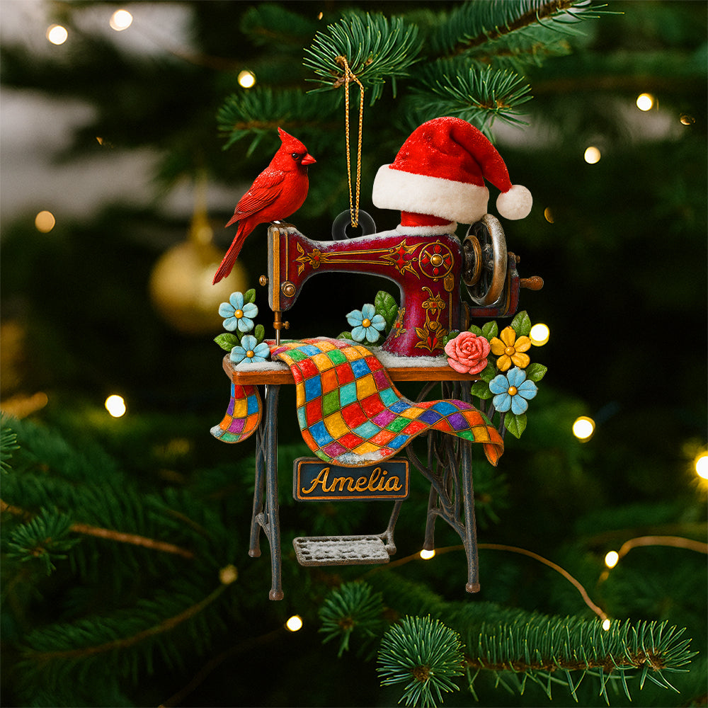 Sewing Machine Personalized Heaven Gifts For Seamstress Christmas Ornament Ornament MagicInPrints