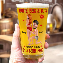 Load image into Gallery viewer, “Always Put Me In A Better Mood” - Personalized Beer Glass - Funny Gift for Couples Beer Glasses MagicInPrints
