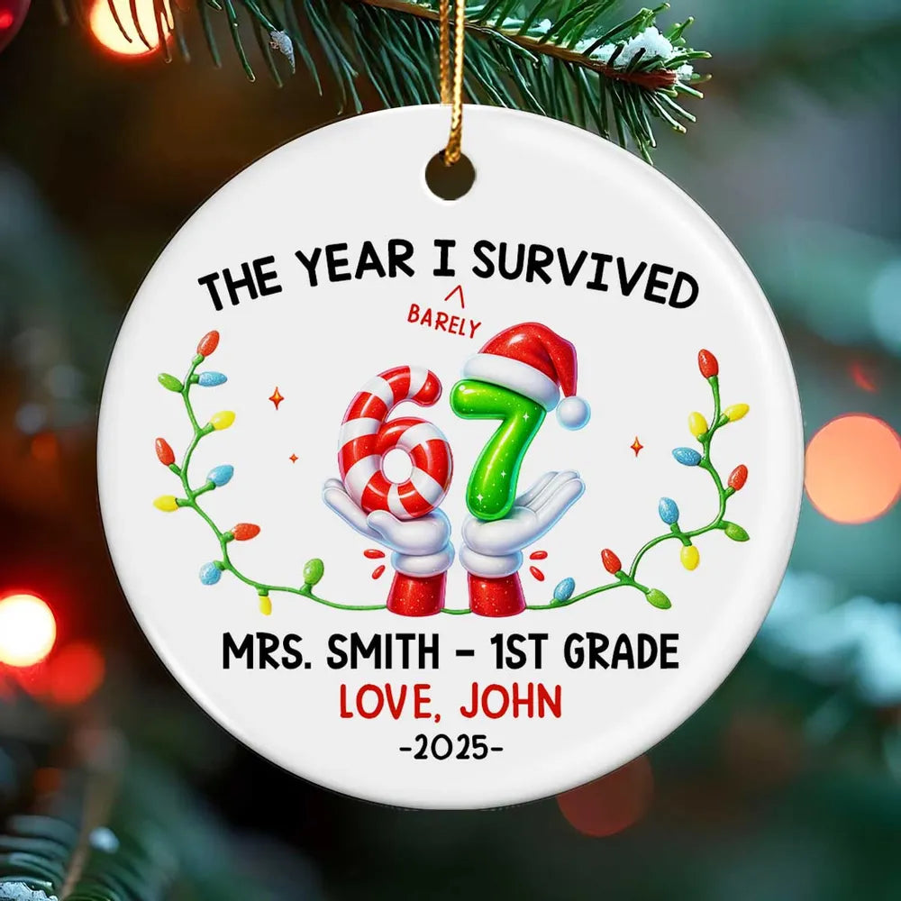 Personalized Christmas Ornament for Teens - Fun Holiday Decoration 2025 Ornament MagicInPrints