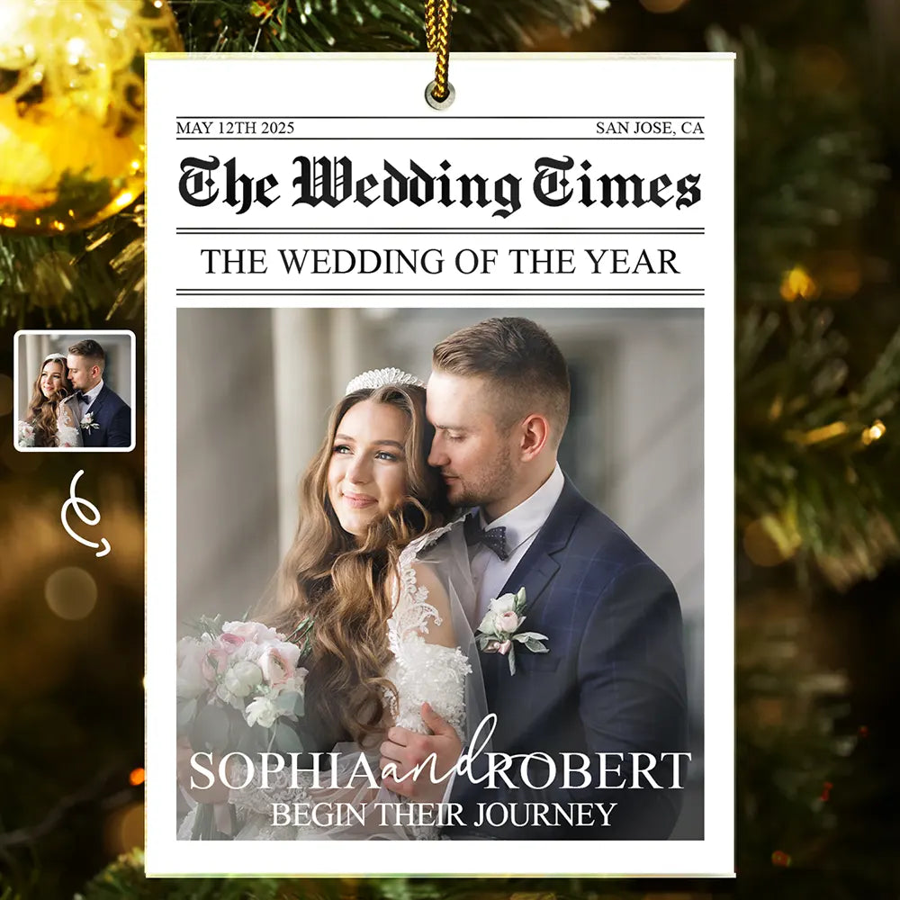 Personalized Wedding Newspaper Poster for Couples - Unique Wedding Gift Poster or Canvas MagicInPrints