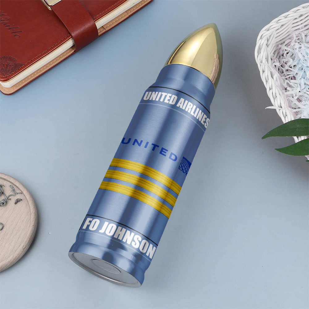 Personalized Pilot Tumbler - Custom Airline Logo & Rank Tumbler Cup PopCulturePrints