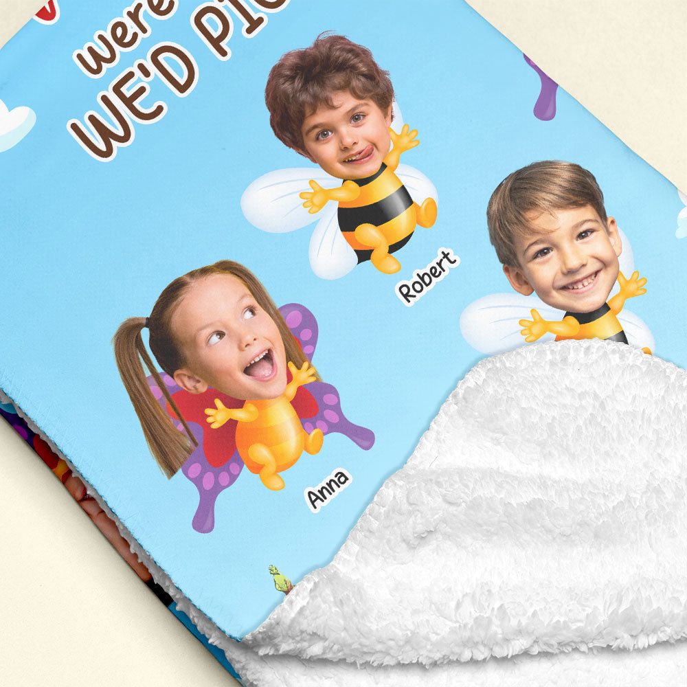 Personalized Nana Photo Blanket - Custom Gifts for Grandma Blanket PopCulturePrints