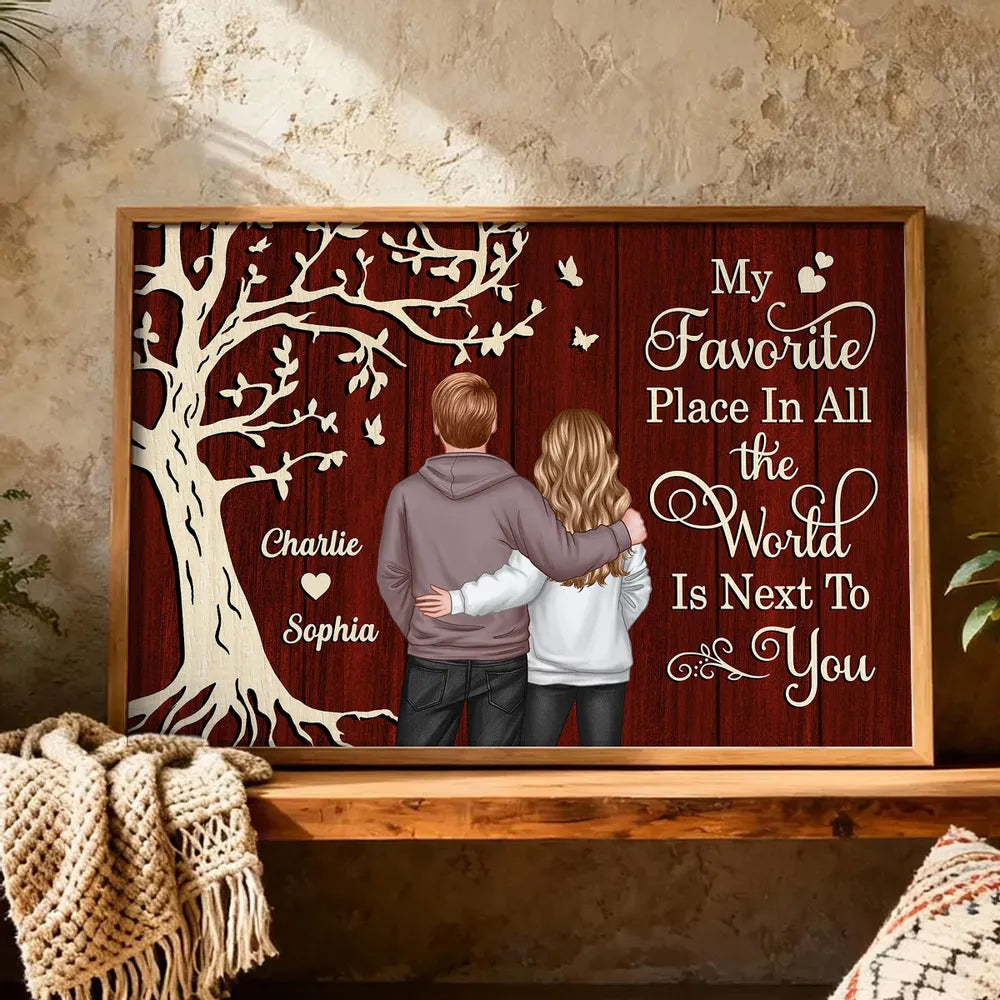 Personalized Couple Wall Art for Lovers - Sentimental Home Decor Gift Poster or Canvas MagicInPrints