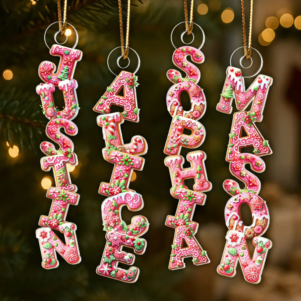 Personalized Christmas Name Ornaments for Kids - Festive Holiday Decor Ornament MagicInPrints