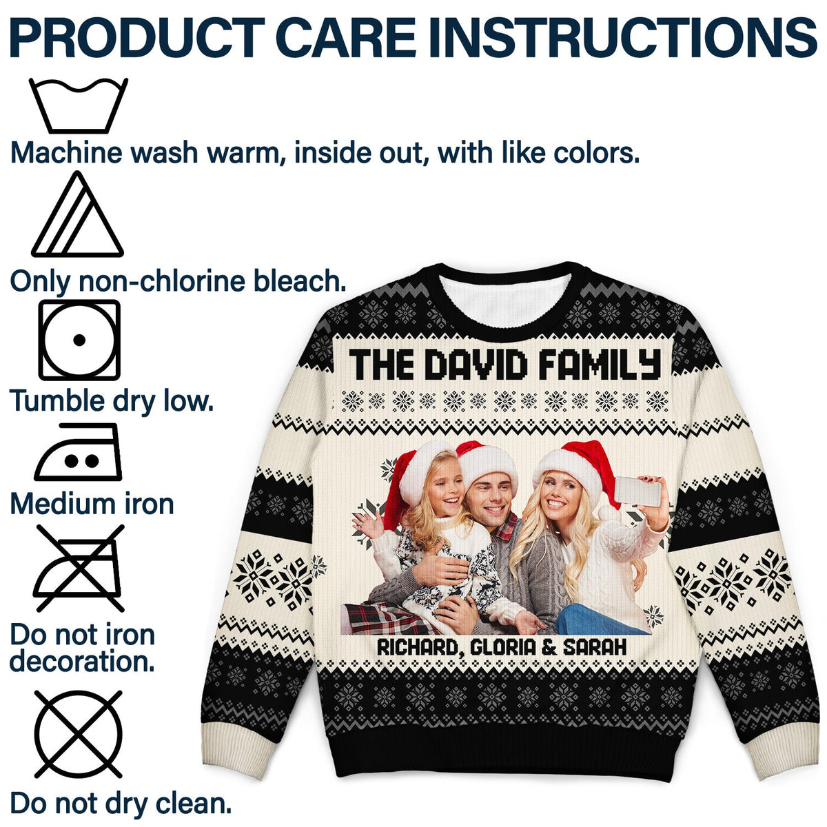 Custom Family Christmas Sweater for Adults and Kids - Personalized Holiday Gift Cloth MagicInPrints