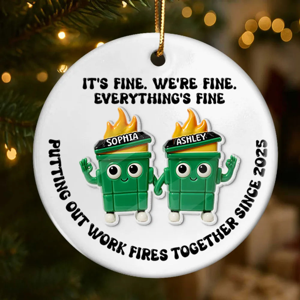 Personalized Funny Work Team Ornament - Office Humor Gift Ornament MagicInPrints