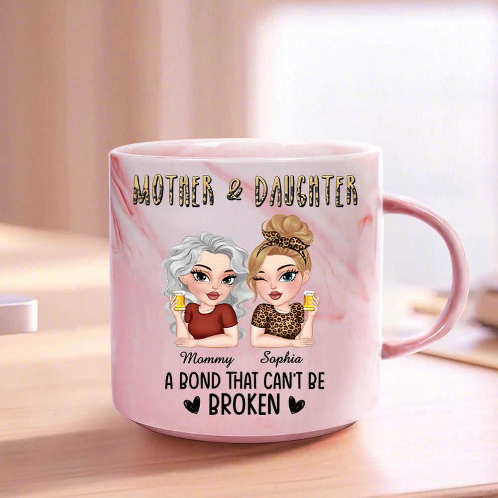 Personalized Mother & Daughter Mug - Unbreakable Bond Gift for Mom Cup MagicInPrints