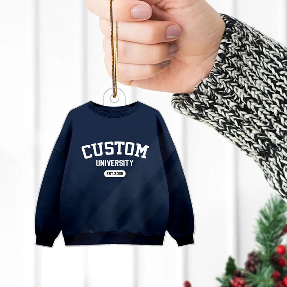 Custom University Sweatshirt and Hoodie Collection for Students - Personalized College Apparel Ornament MagicInPrints